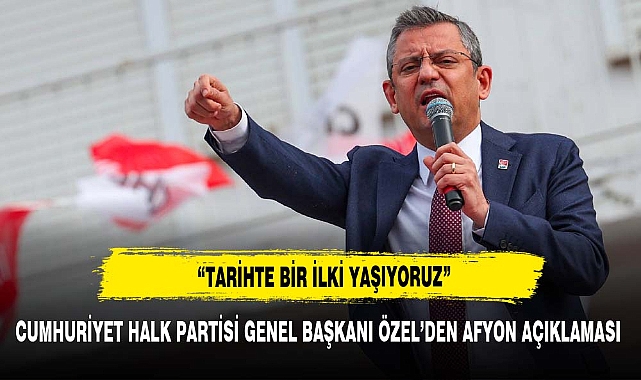 ÖZEL, "AFYON'UN TARİHİNDE BİR İLK OLARAK AFYON'UN ZAFERİNİ DUYURDU"