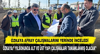 Özkaya AFRAY Çalışmalarını Yerinde İnceledi