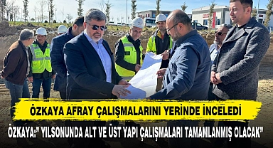 Özkaya AFRAY Çalışmalarını Yerinde İnceledi
