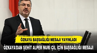 ÖZKAYA'DAN ŞEHİT ALPER NURİ ÇİL İÇİN BAŞSAĞLIĞI MESAJI