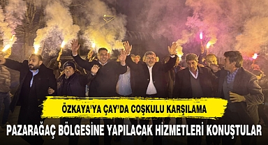 ÖZKAYA MEŞALELER EŞLİĞİNDE COŞKULU AÇILIŞA KATILDI