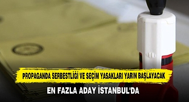 Propaganda Serbestliği ve Seçim Yasakları Yarın Başlayacak