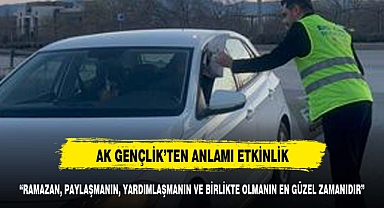 “RAMAZAN, PAYLAŞMANIN, EN GÜZEL ZAMANIDIR ”