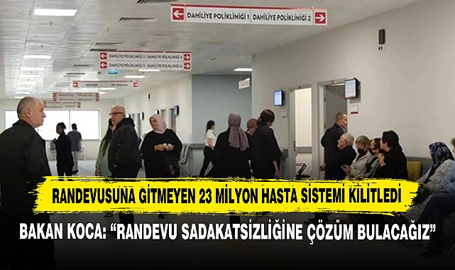 Randevusuna Gitmeyen 23 Milyon Hasta Sistemi Kilitledi