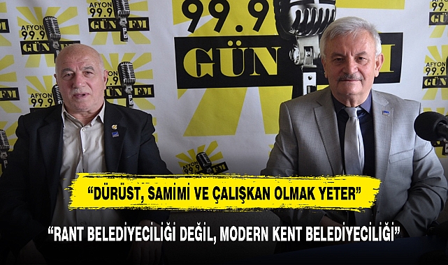 “RANT BELEDİYECİLİĞİ DEĞİL, MODERN KENT BELEDİYECİLİĞİ”