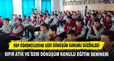 RSP Öğrencilerine Geri Dönüşüm Sunumu Düzenledi