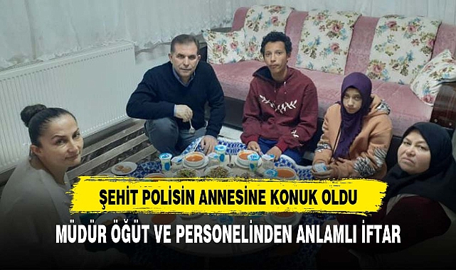 Sandıklı İlçe Emniyet Müdürü Öğüt  Şehit  sofrasına misafir oldu