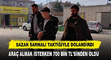 Sazan Sarmalı Taktiğiyle Dolandırdı