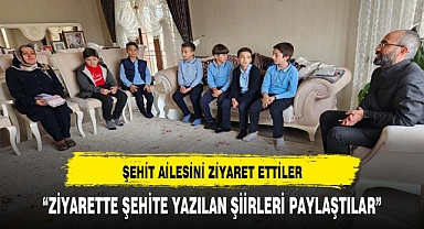 Şehit Ayhan Sarıçiçek İlkokulundan anlamlı ziyaret