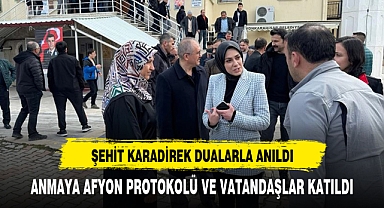 ŞEHİT KARADİREK DUALARLA ANILDI