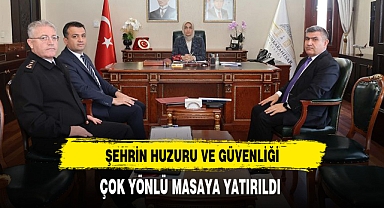 Şehrin Huzur Ve Güvenliğine Yönelik Toplantı Gerçekleşti