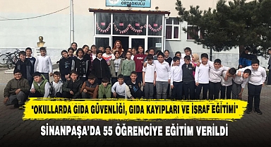 Sinanpaşa’da 55 Öğrenciye Eğitim Verildi