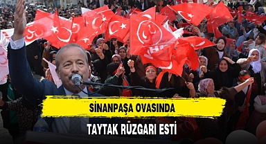 Sinanpaşa Ovasında Taytak Rüzgarı Esti