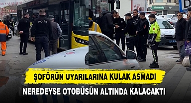 Şoförün Uyarılarına Kulak Asmadı