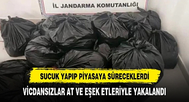 Sucuk Yapıp Piyasaya Süreceklerdi Jandarma Kıskıvrak Yakaladı