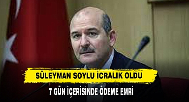 Süleyman Soylu icralık oldu