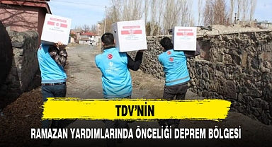 TDV’NİN RAMAZAN YARDIMLARINDA ÖNCELİĞİ DEPREM BÖLGESİ