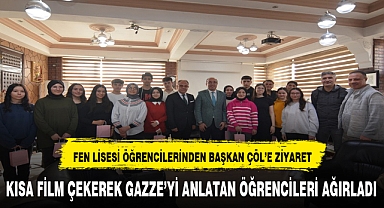 TÜRK TELEKOM FEN LİSESİNDEN BAŞKAN DR. MUSTAFA ÇÖL’E ZİYARET