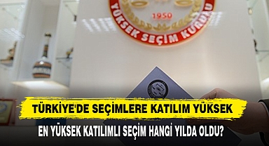 Türkiye'de Seçimlere Katılım Yüksek