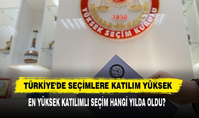 Türkiye'de Seçimlere Katılım Yüksek