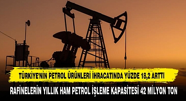 Türkiye'nin Petrol Ürünleri İhracatında Yüzde 18,2 Arttı