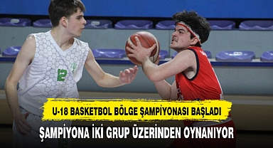 U-18 BASKETBOL BÖLGE ŞAMPİYONASI BAŞLADI