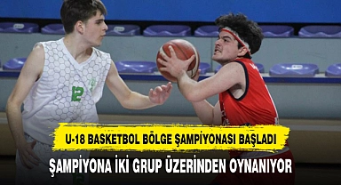 U-18 BASKETBOL BÖLGE ŞAMPİYONASI BAŞLADI