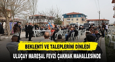 ULUÇAY MAREŞAL FEVZİ ÇAKMAK MAHALLESİNDE