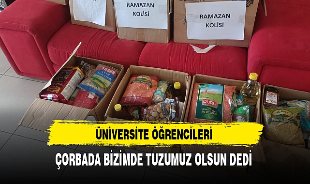 Üniversite Öğrencileri Çorbada Bizimde Tuzumuz Olsun Dedi