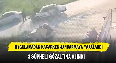 Uygulamadan Kaçarken Jandarmaya Yakalandı