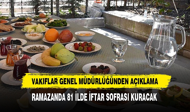 Vakıflar Genel Müdürlüğünden Açıklama