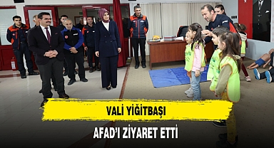 Vali Yiğitbaş'ı Deprem Haftası Dolayısıyla AFAD'ı Ziyaret Etti