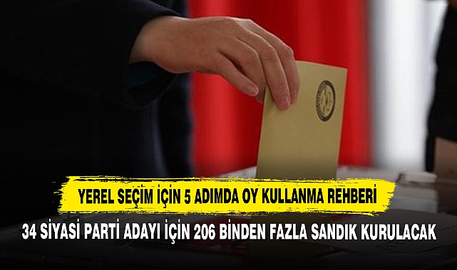 Yerel Seçim İçin 5 Adımda Oy Kullanma Rehberi