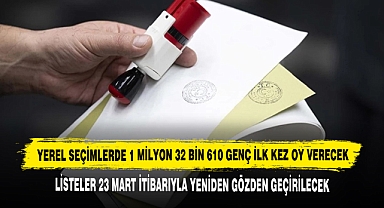 Yerel Seçimlerde 1 Milyon 32 Bin 610 Genç İlk Kez Oy Verecek