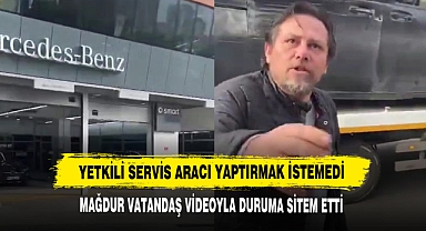 Yetkili Servis Aracı Yaptırmak İstemedi, Mağdur Vatandaş Videoyla Duruma Sitem Etti