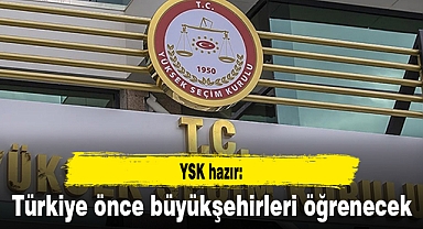 YSK hazır: Türkiye önce büyükşehirleri öğrenecek