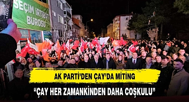 Yurdunuseven, Çay Belediye Başkan Adayı Hüseyin Atlı'nın Seçim Yürüyüşüne Katıldı
