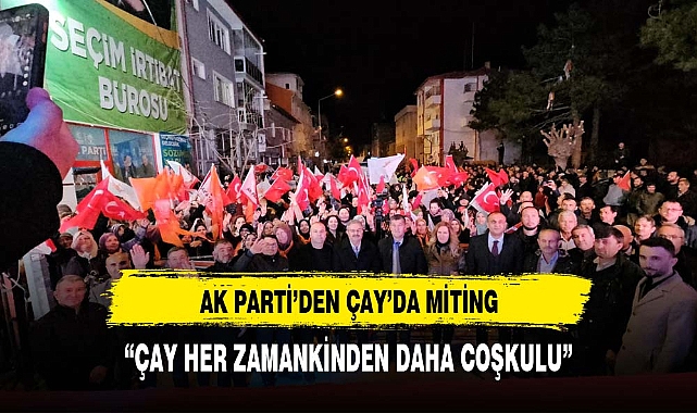 Yurdunuseven, Çay Belediye Başkan Adayı Hüseyin Atlı'nın Seçim Yürüyüşüne Katıldı