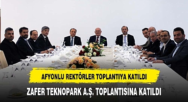 ZAFER TEKNOPARK TOPLANTISI DÜZENLENDİ