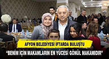 ZEYBEK BELEDİYE ÇALIŞANLARI İLE İFTAR PROGRAMINDA BULUŞTU