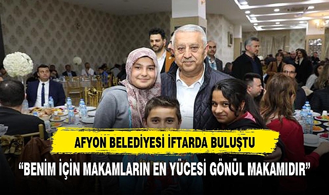 ZEYBEK BELEDİYE ÇALIŞANLARI İLE İFTAR PROGRAMINDA BULUŞTU
