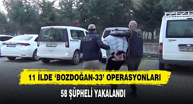 11 İlde ‘Bozdoğan-33’ Operasyonları