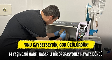 14 YAŞINDAKİ GARFİ, BAŞARILI BİR OPERASYONLA HAYATA DÖNDÜ
