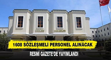 1608 Sözleşmeli Personel Alınacak