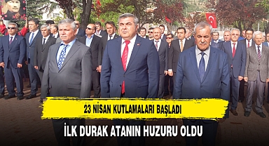 23 Nisan Kutlamaları Başladı ilk Durak Atanın Huzuru Oldu