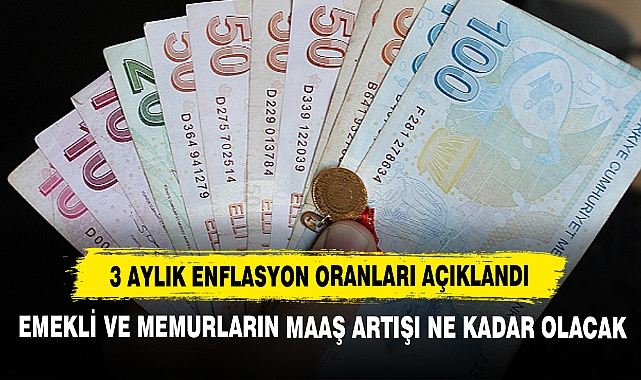 3 Aylık Enflasyon Oranları Açıklandı: Emekli ve Memurların Maaş Artışı Ne Kadar Olacak