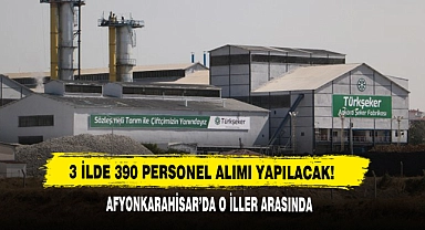 3 İlde 390 Personel Alımı Yapılacak!  Afyonkarahisar’da O İller Arasında…