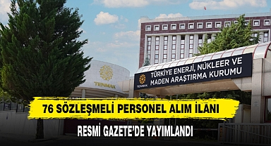 76 Sözleşmeli Personel Alım İlanı