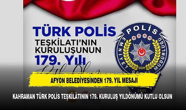AFYON BELEDİYESİ POLİSLERİ UNUTMADI