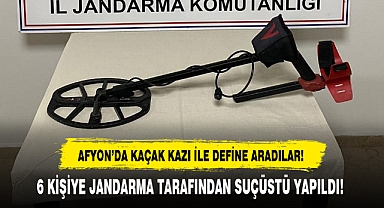 AFYON'DA KAÇAK KAZI İLE DEFİNE ARADILAR!